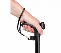Polsbandje tbv wandelstok - zwart PR30150