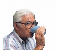 Beker met neusuitsparing - blauw PR65051