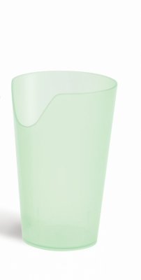 Beker met neusuitsparing - transparant groen PR65067