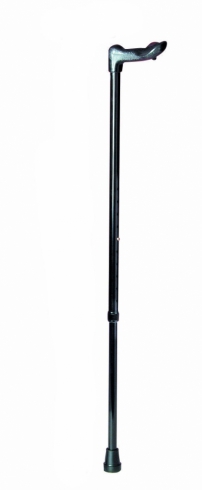 Wandelstok anatomisch - zwart rechts PR30107-BK