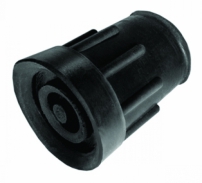 Kruk- en stokdoppen - 21 mm zwart PR30035-B
